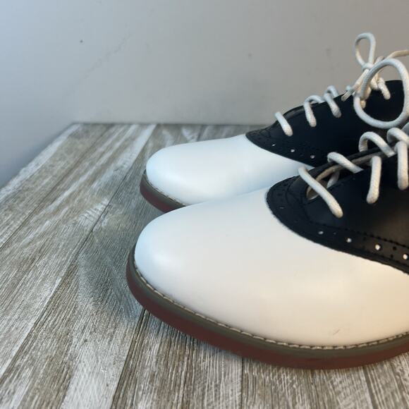 Eastland Sadie Saddle Shoes Black & White Retro 50s Pinup Style US 8 Women Cheer - Picture 2 of 13